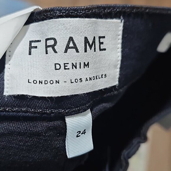 FRAME Denim Le Skinny Raw Hem Jeans Size 24 New - Picture 6 of 9